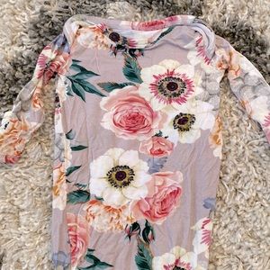 Posh Peanut knotted Newborn Gown